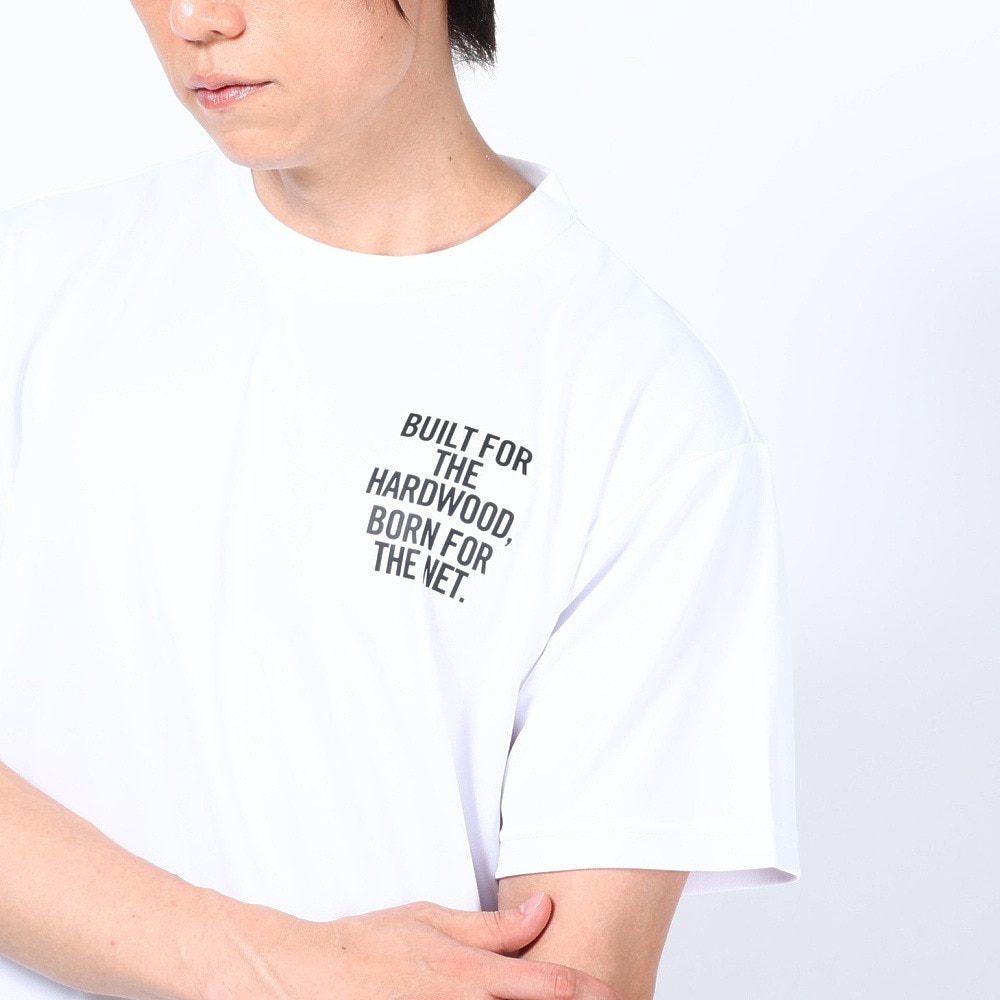 スポルディング（SPALDING）（メンズ）バスケットボールウェア UVカット Tシャツ デジタルコラージュバックプリント SMT23012WH