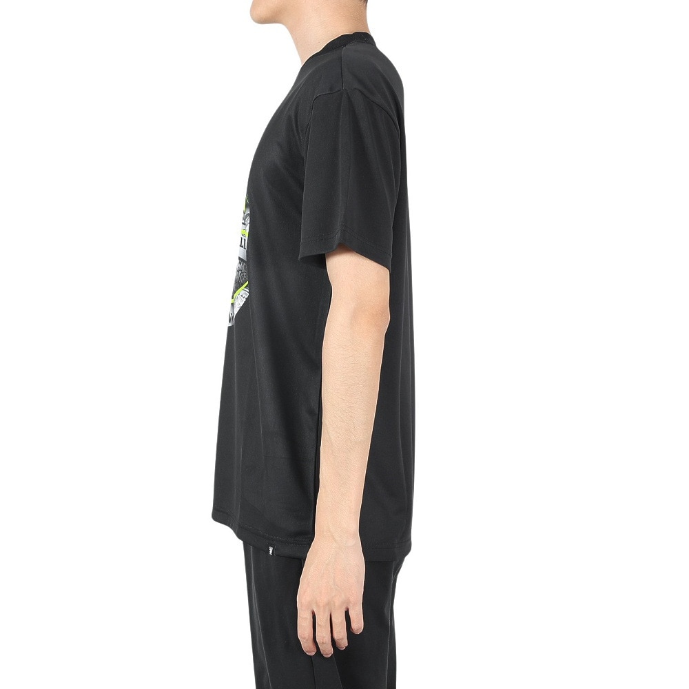 スポルディング（SPALDING）（メンズ）バスケットボールウェア UVカット Tシャツ ボールプリント SMT23014 速乾