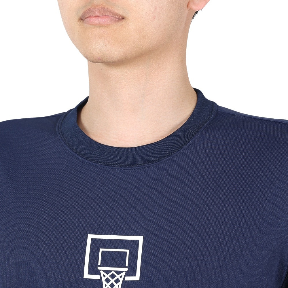 スポルディング（SPALDING）（メンズ）バスケットボールウェア UVカット Tシャツ ピクトグラム SMT23019NV 速乾