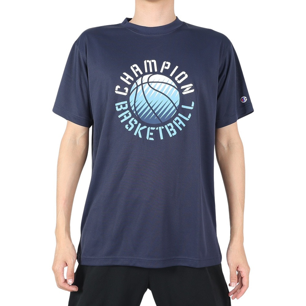 チャンピオン（CHAMPION）（メンズ）バスケットボールウェア UVカット ショートスリーブTシャツ C3-XB312 370