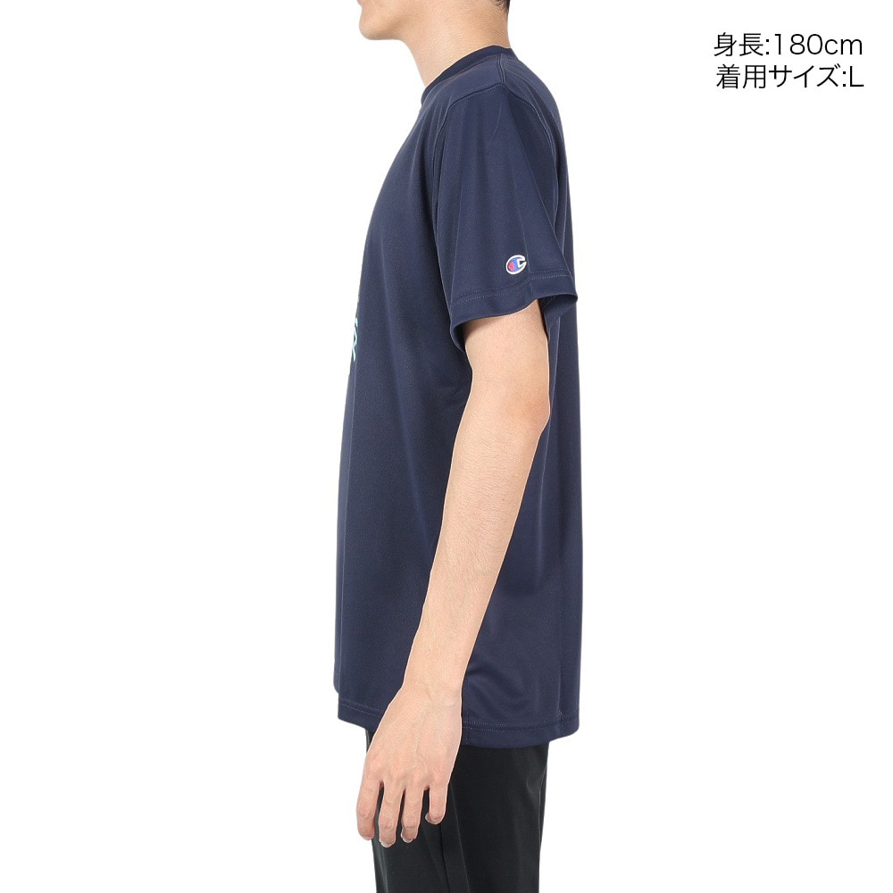 チャンピオン（CHAMPION）（メンズ）バスケットボールウェア UVカット ショートスリーブTシャツ C3-XB312 370