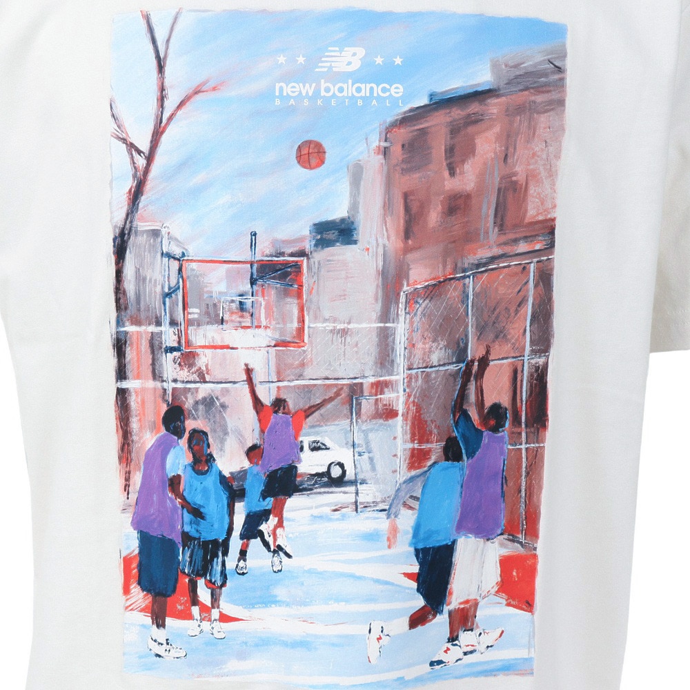 ニューバランス（new balance）（メンズ）バスケットボールウェア Hoops Invitational グラフィックショートスリーブTシャツ MT31583SST