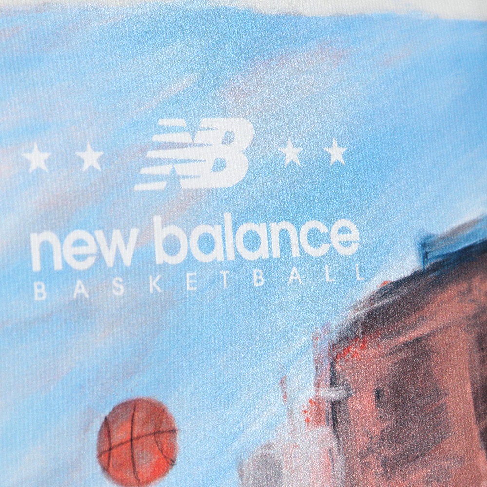 ニューバランス（new balance）（メンズ）バスケットボールウェア Hoops Invitational グラフィックショートスリーブTシャツ MT31583SST