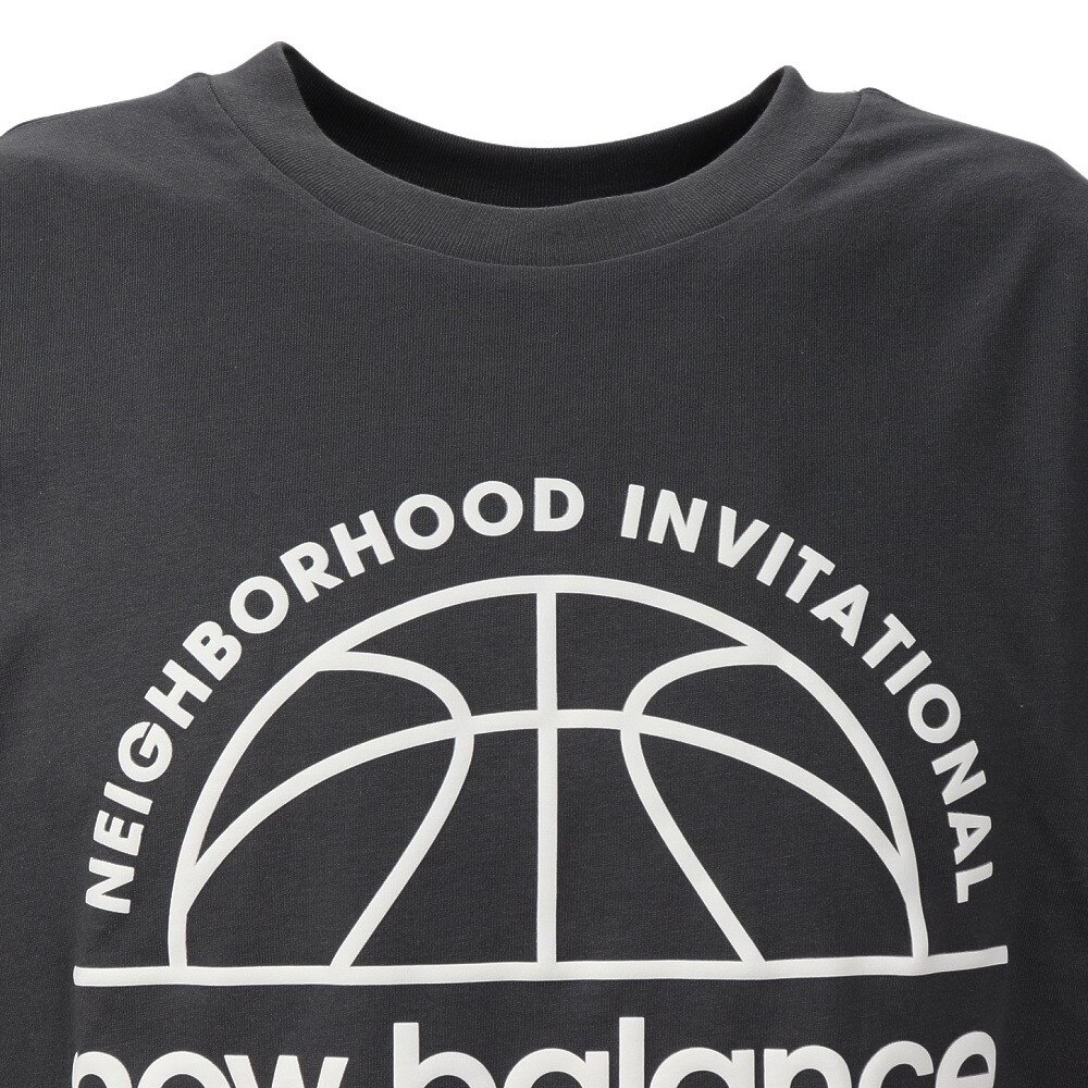 ニューバランス（new balance）（メンズ）バスケットボールウェア Hoops Invitational 半袖Tシャツ MT31586ACK