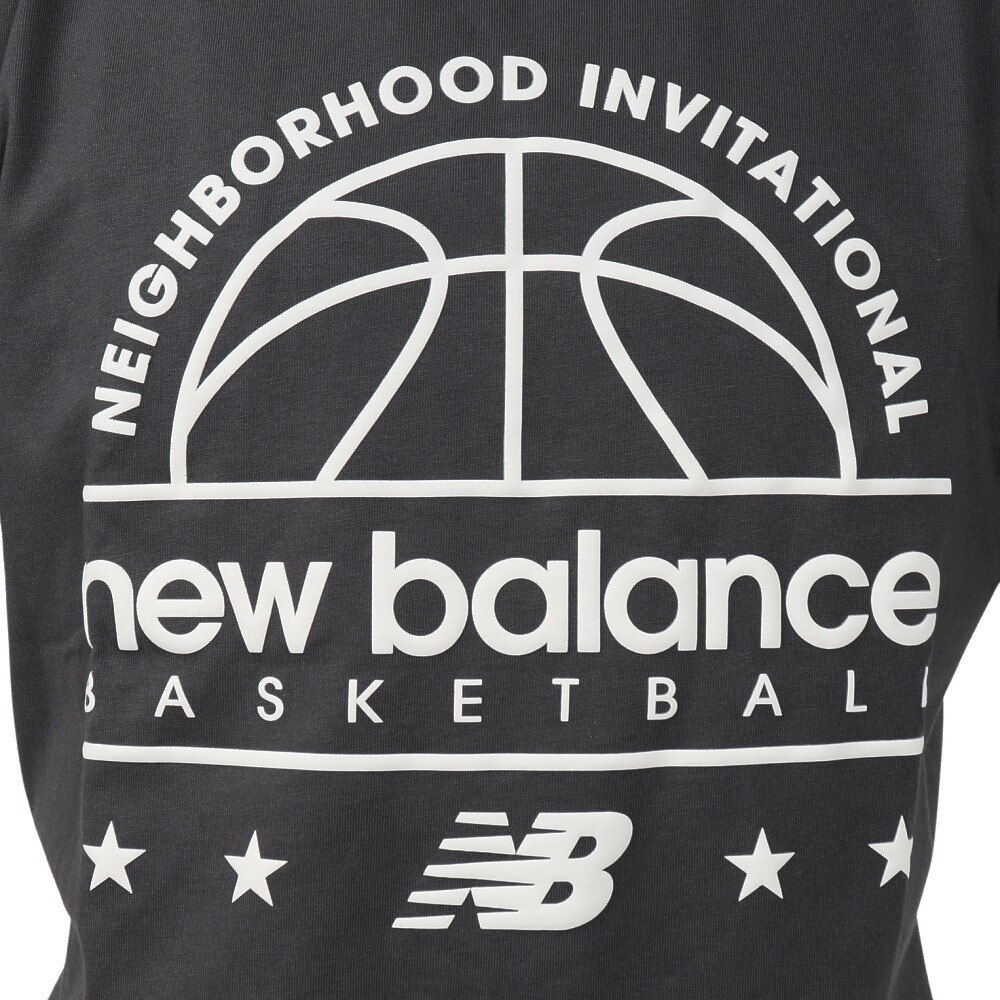 ニューバランス（new balance）（メンズ）バスケットボールウェア Hoops Invitational 半袖Tシャツ MT31586ACK