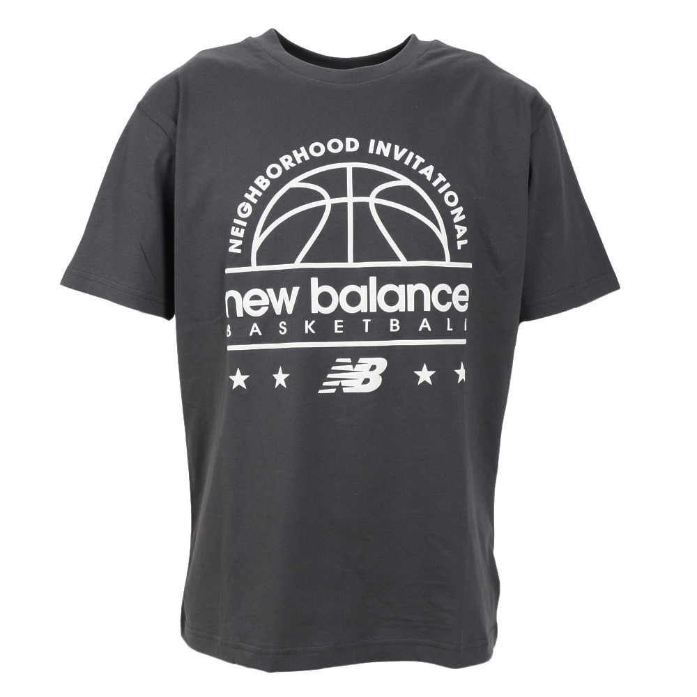 ニューバランス（new balance）（メンズ）バスケットボールウェア Hoops Invitational 半袖Tシャツ MT31586ACK