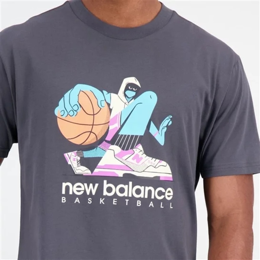 ニューバランス（new balance）（メンズ）バスケットボールウェア Hoops Artist Pack ショートスリーブTシャツ MT31589ACK