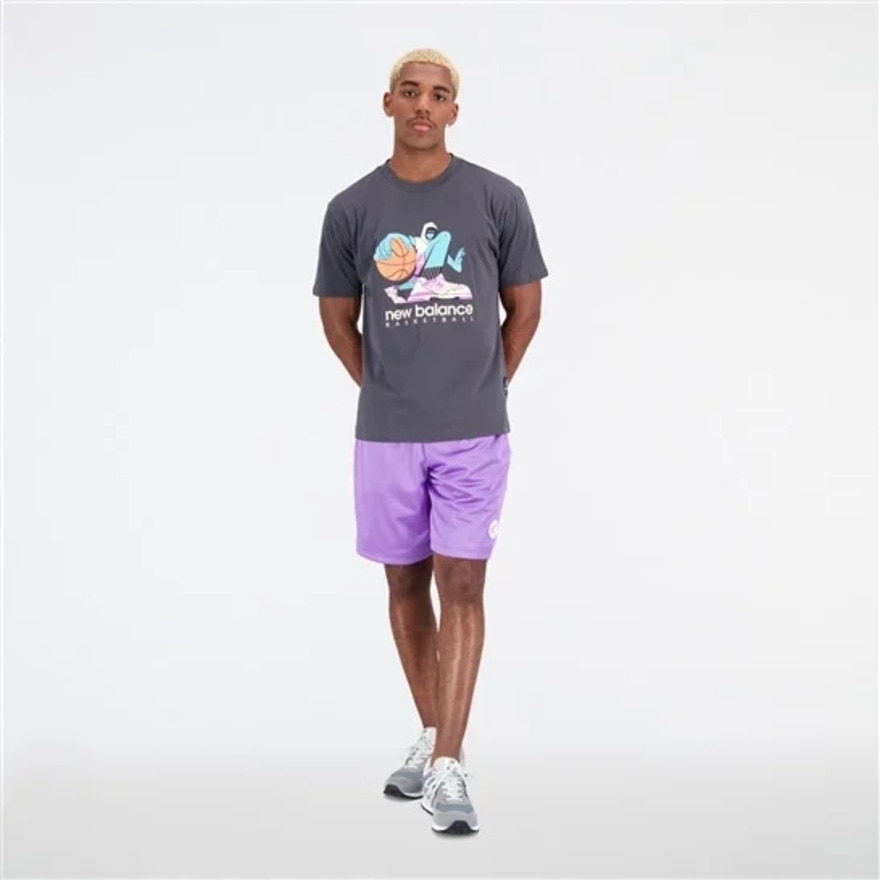 ニューバランス（new balance）（メンズ）バスケットボールウェア Hoops Artist Pack ショートスリーブTシャツ MT31589ACK