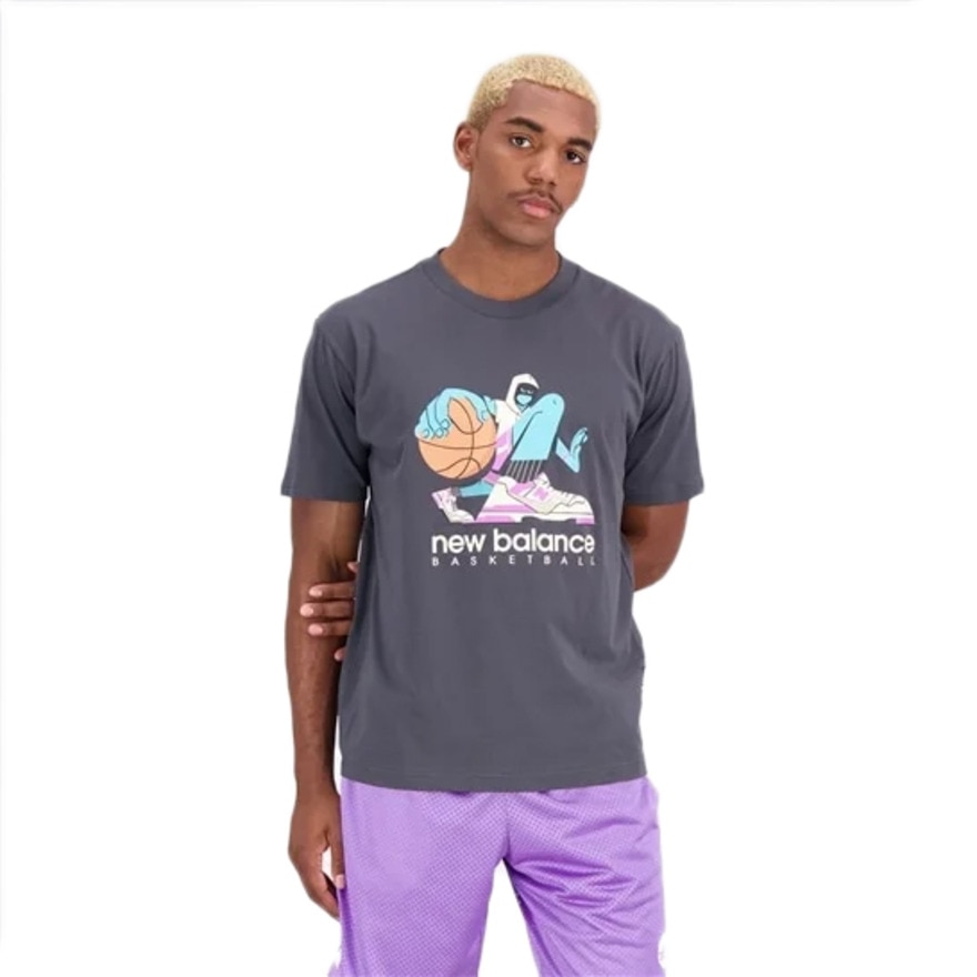 ニューバランス バスケットボールウェア Hoops Artist Pack ショートスリーブTシャツ MT31589ACK Ｌ 90 バスケットボール