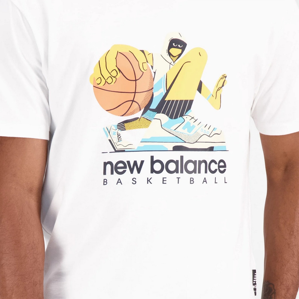 ニューバランス（new balance）（メンズ）バスケットボールウェア Hoops Artist Pack ショートスリーブTシャツ MT31589WT