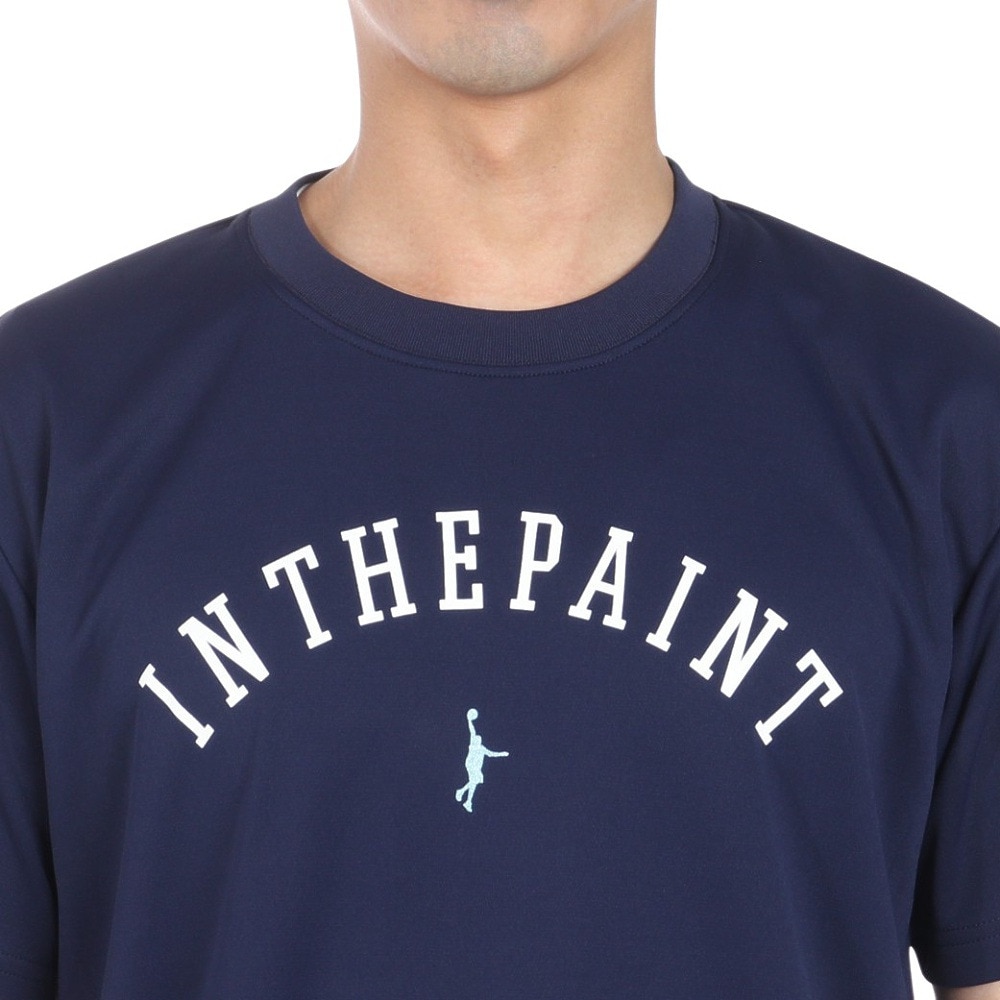 インザペイント（IN THE PAINT）（メンズ）バスケットボールウェア 半袖Tシャツ ITP23303NVY/GMT 速乾