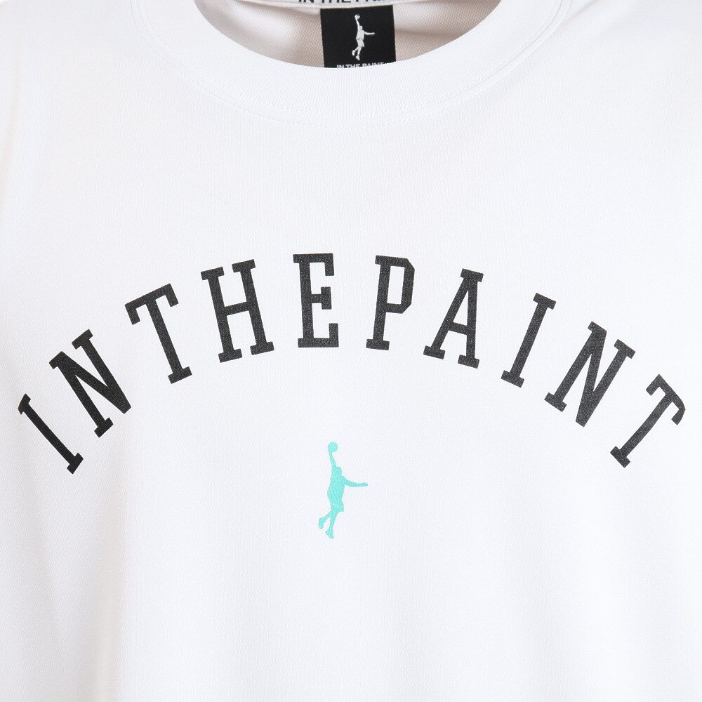 インザペイント（IN THE PAINT）（メンズ）バスケットボールウェア 半袖Tシャツ ITP23303WHT/EMR 速乾