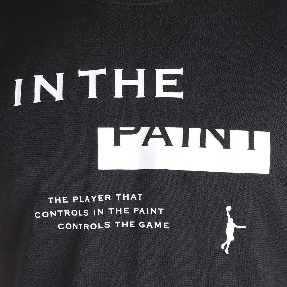 インザペイント（IN THE PAINT）（メンズ）バスケットボールウェア 半袖Tシャツ ITP23306BLK 速乾