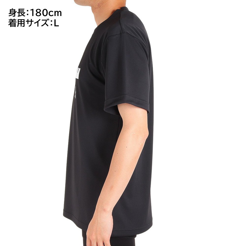 インザペイント（IN THE PAINT）（メンズ）バスケットボールウェア 半袖Tシャツ ITP23306BLK 速乾