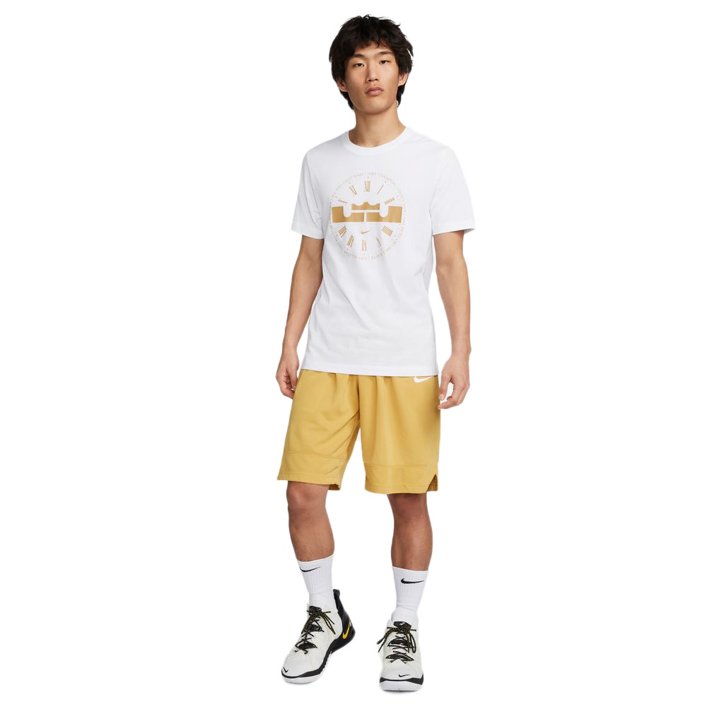 ナイキ（NIKE）（メンズ）バスケットボールウェア レブロン ドライフィット 半袖Tシャツ DZ2703-100 速乾