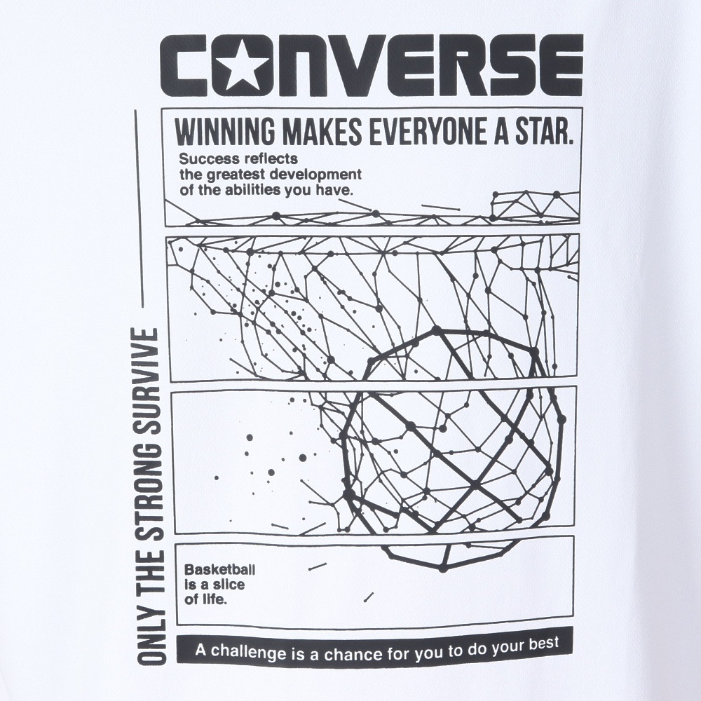 コンバース（CONVERSE）（メンズ）バスケットボールウェア プリントTシャツ CB231362-1100