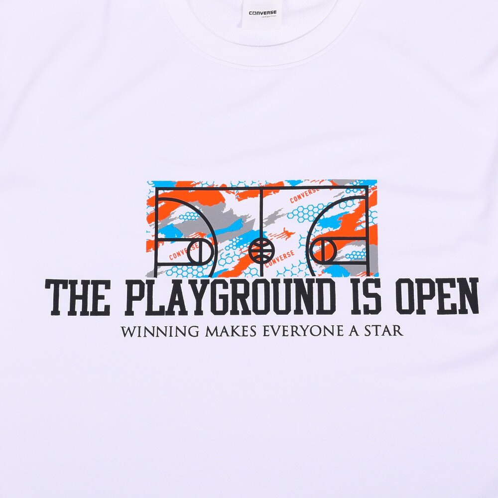 コンバース（CONVERSE）（メンズ）バスケットボールウェア プリントTシャツ CB231363-1100