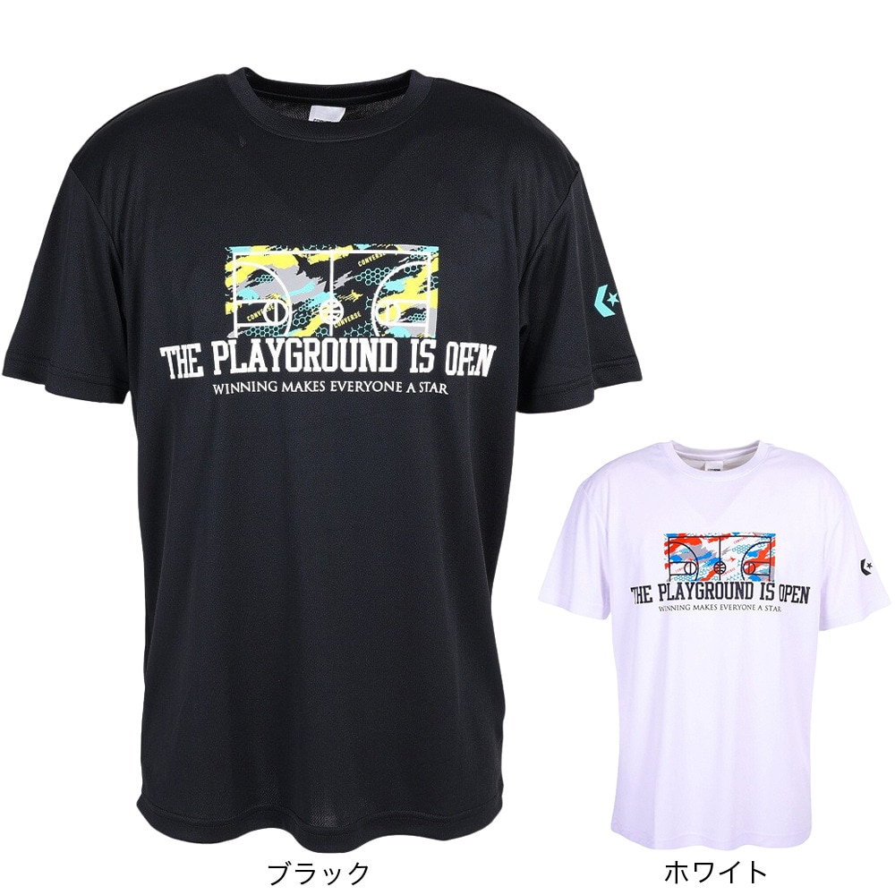 コンバース（CONVERSE）（メンズ）バスケットボールウェア プリントTシャツ CB231363-1100