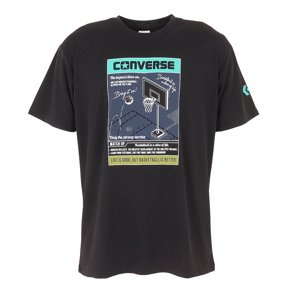 コンバース（CONVERSE） バスケットボールウェア プリント 半袖Tシャツ CB231369-1900