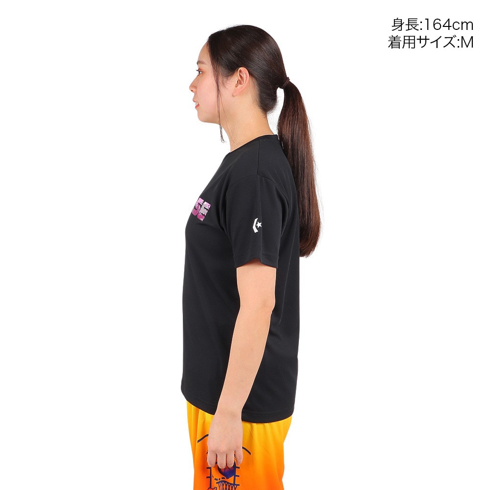 コンバース（CONVERSE）（レディース）バスケットボールウェア 半袖プリントTシャツ CB331353-1900