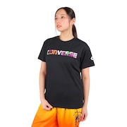 コンバース（CONVERSE）（レディース）バスケットボールウェア 半袖プリントTシャツ CB331353-1900