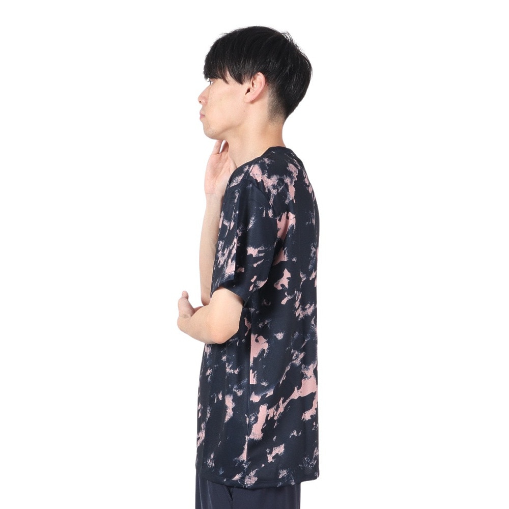 アクター（AKTR）（メンズ）バスケットボールウェア GHOST CAMO LOGO SPORTS Tシャツ 222-011005 NV 速乾
