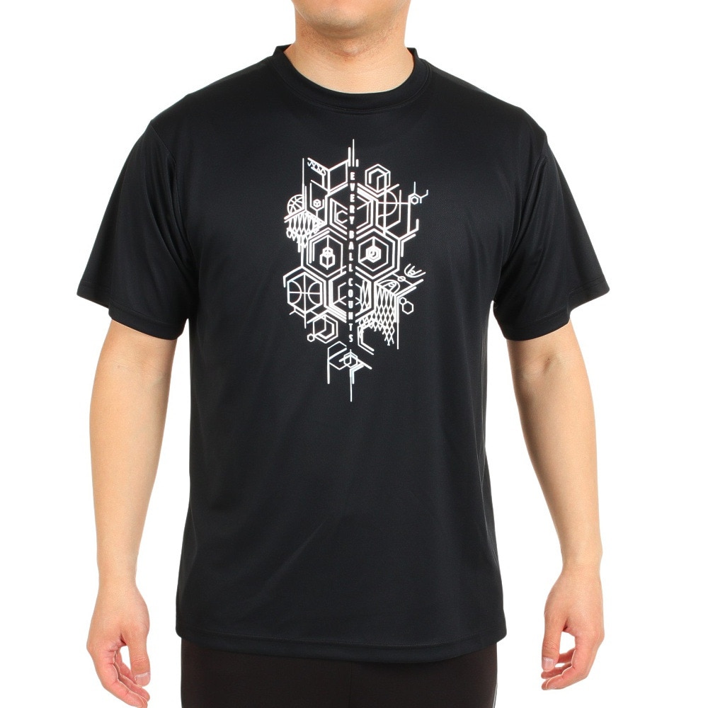 エックスティーエス（XTS）（メンズ）バスケットボールウェア ドライプラス 半袖Tシャツ 751TS3CD0004 BLK
