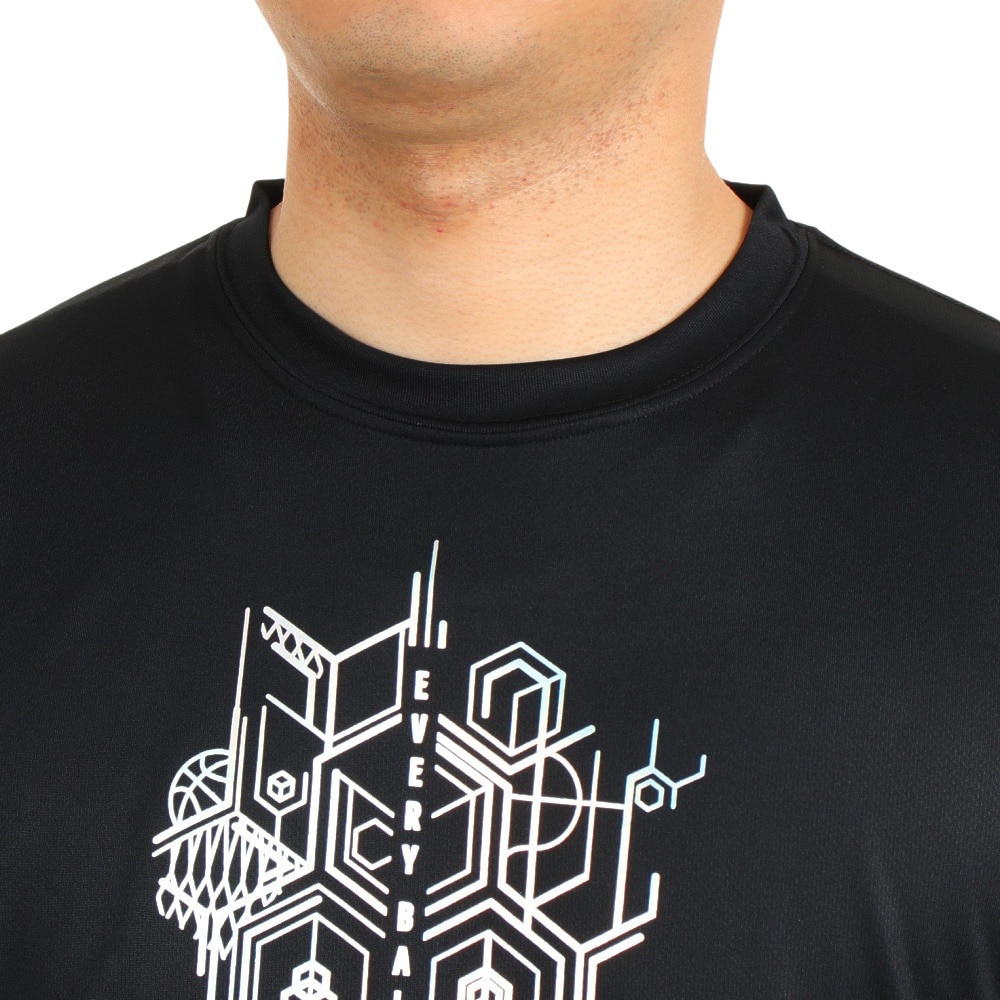 エックスティーエス（XTS）（メンズ）バスケットボールウェア ドライプラス 半袖Tシャツ 751TS3CD0004 BLK