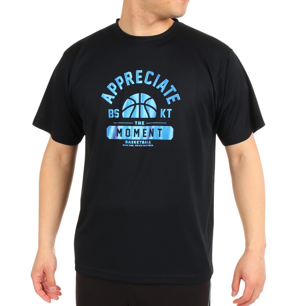 ＸＴＳ バスケットボールウェア ドライプラス 半袖Tシャツ 751TS3CD0006 BLK ＬＬ 90 バスケットボール