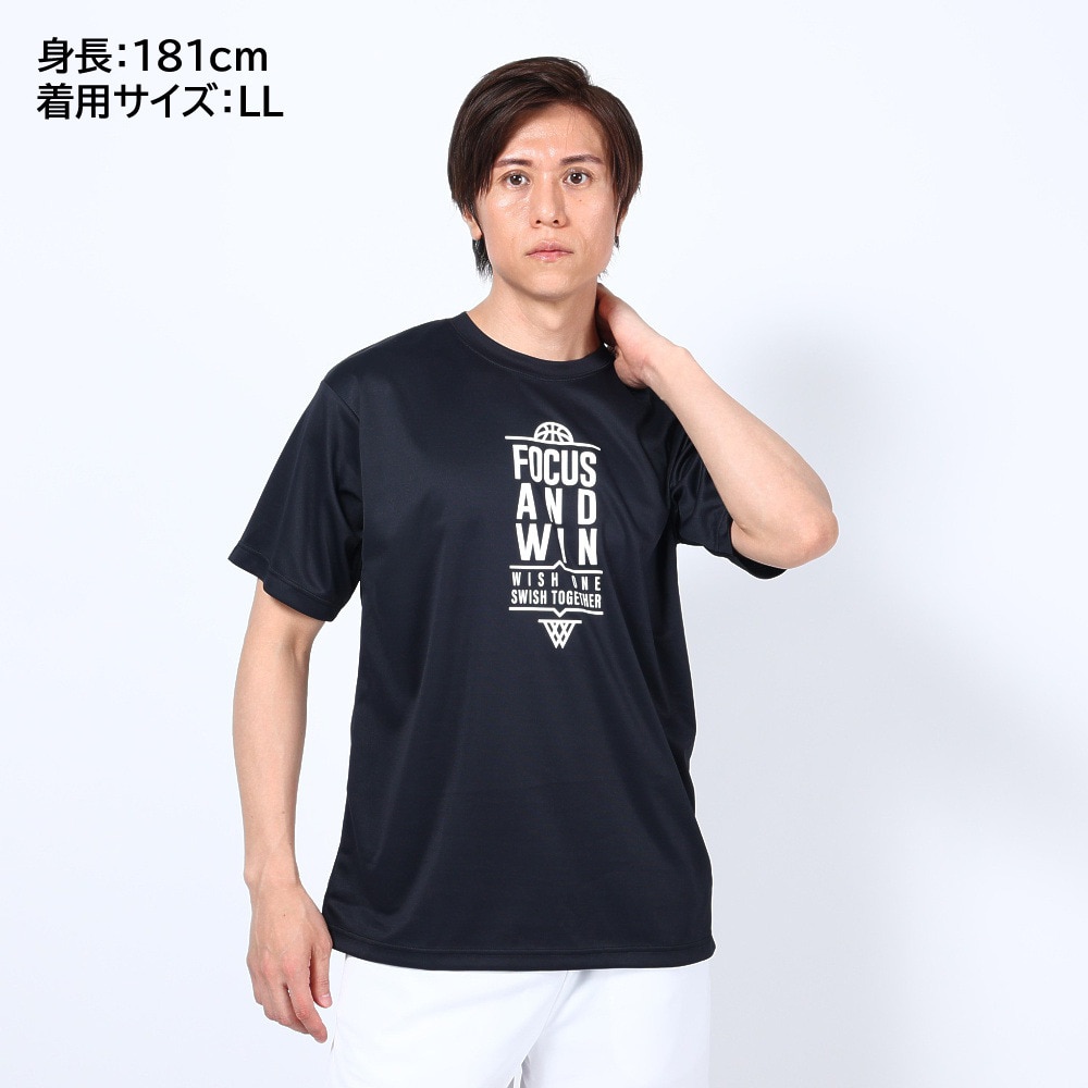 エックスティーエス（XTS）（メンズ）バスケットボールウェア ドライプラス メッセージTシャツ 751TS3ES0011 BLK