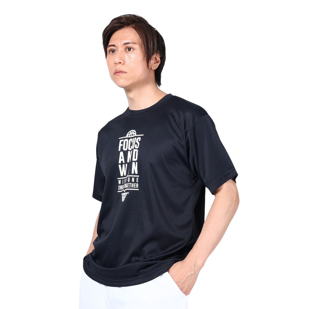 エックスティーエス（XTS）（メンズ）バスケットボールウェア ドライプラス メッセージTシャツ 751TS3ES0011 BLK