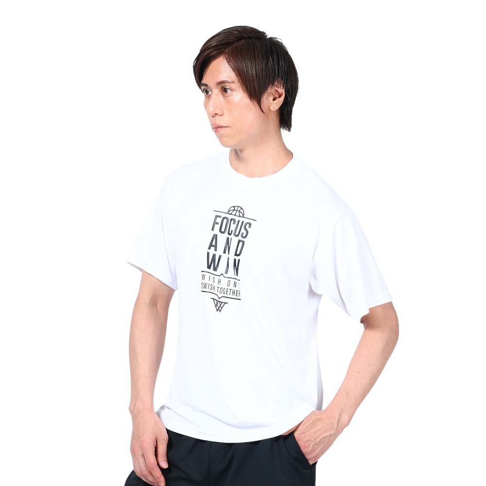 エックスティーエス（XTS）（メンズ）バスケットボールウェア ドライプラス メッセージTシャツ 751TS3ES0011 WHT