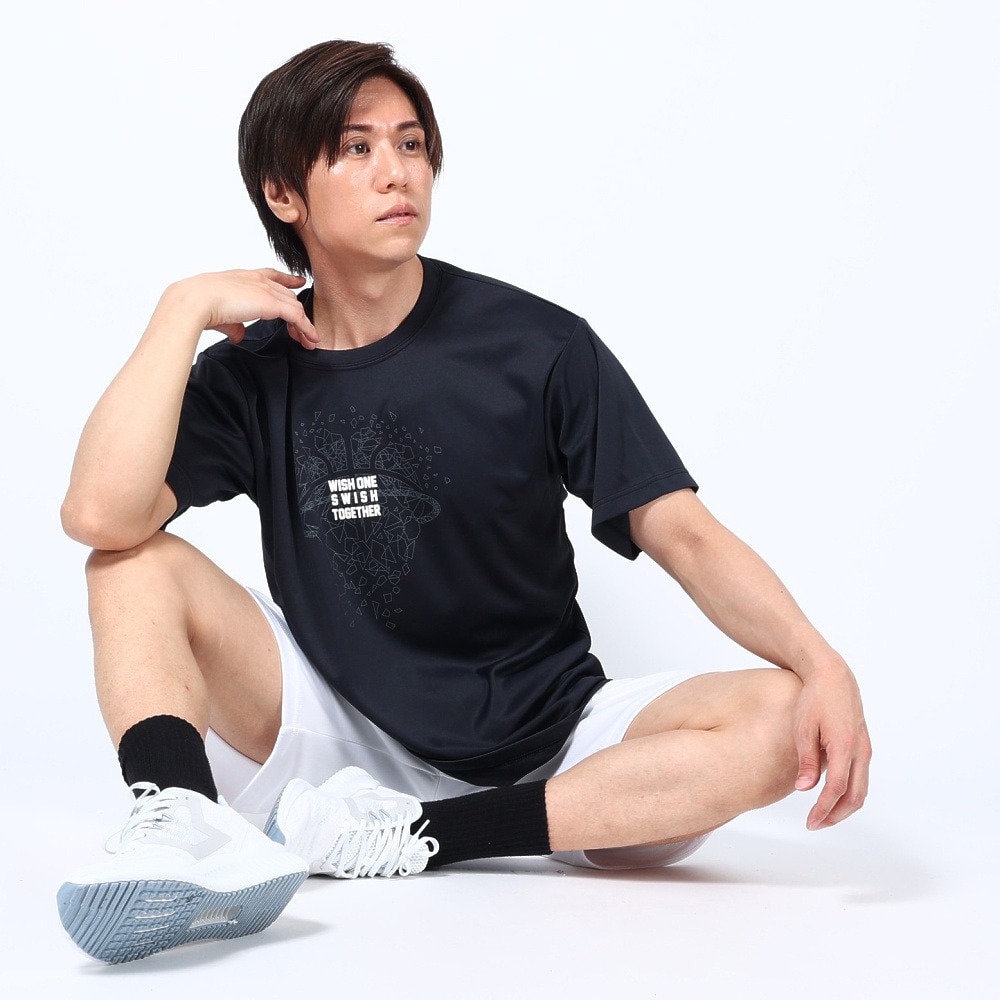 エックスティーエス（XTS）（メンズ）バスケットボールウェア ドライプラス メッセージTシャツ 751TS3ES0013 BLK