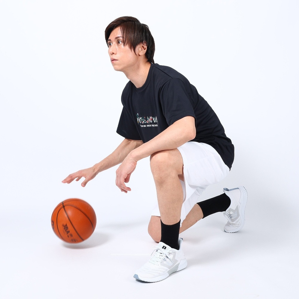 エックスティーエス（XTS）（メンズ）バスケットボールウェア ドライプラス メッセージTシャツ 751TS3ES0014 BLK
