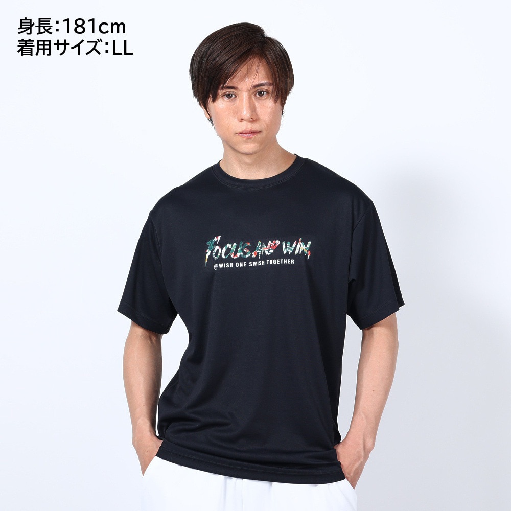 エックスティーエス（XTS）（メンズ）バスケットボールウェア ドライプラス メッセージTシャツ 751TS3ES0014 BLK