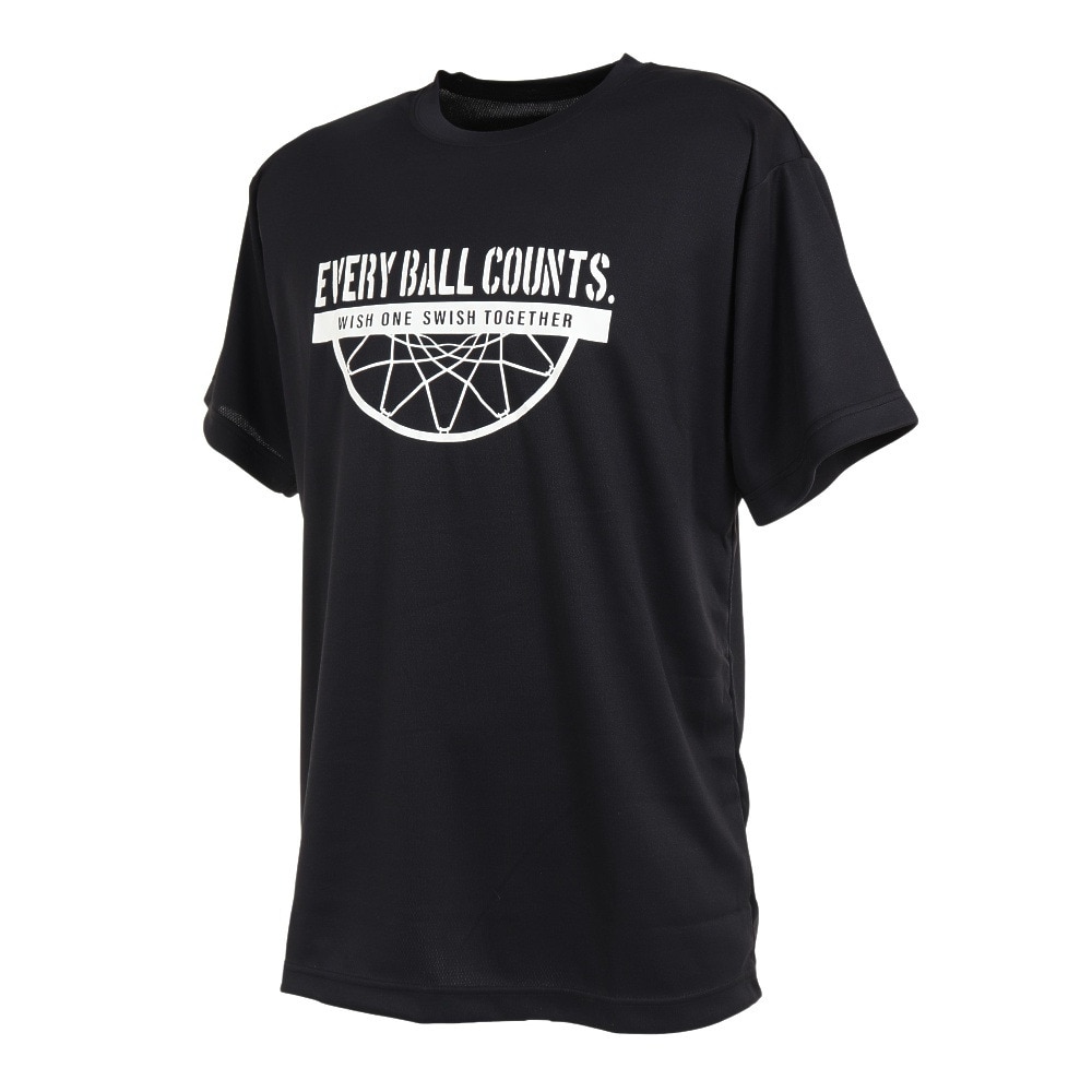 エックスティーエス（XTS）（メンズ）バスケットボールウェア ドライプラス メッセージTシャツ 751TS3ES0015 BLK
