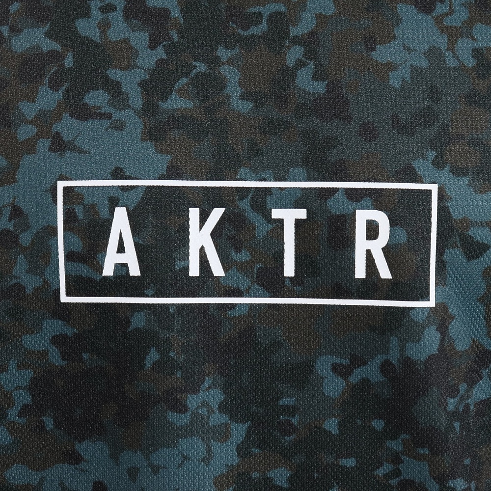 アクター（AKTR）（メンズ）バスケットボールウェア FLECKTARN CAMO AKTR ロゴ SP Tシャツ 123-013005 BK 速乾