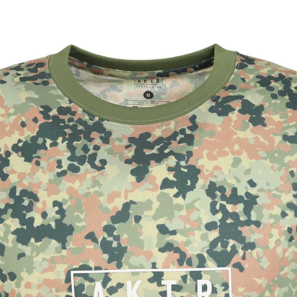 アクター（AKTR）（メンズ）バスケットボールウェア FLECKTARN CAMO AKTR ロゴ SP Tシャツ 123-013005 OL 速乾