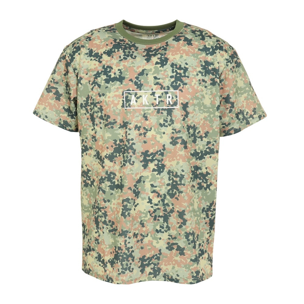 アクター（AKTR）（メンズ）バスケットボールウェア FLECKTARN CAMO AKTR ロゴ SP Tシャツ 123-013005 OL 速乾