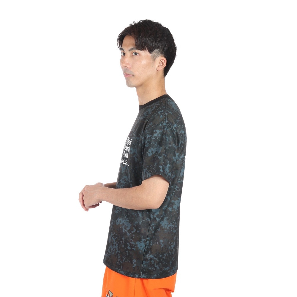 アクター（AKTR）（メンズ）バスケットボールウェア FLECKTARN CAMO AKT LOCAL SP Tシャツ 123-014005 BK 速乾