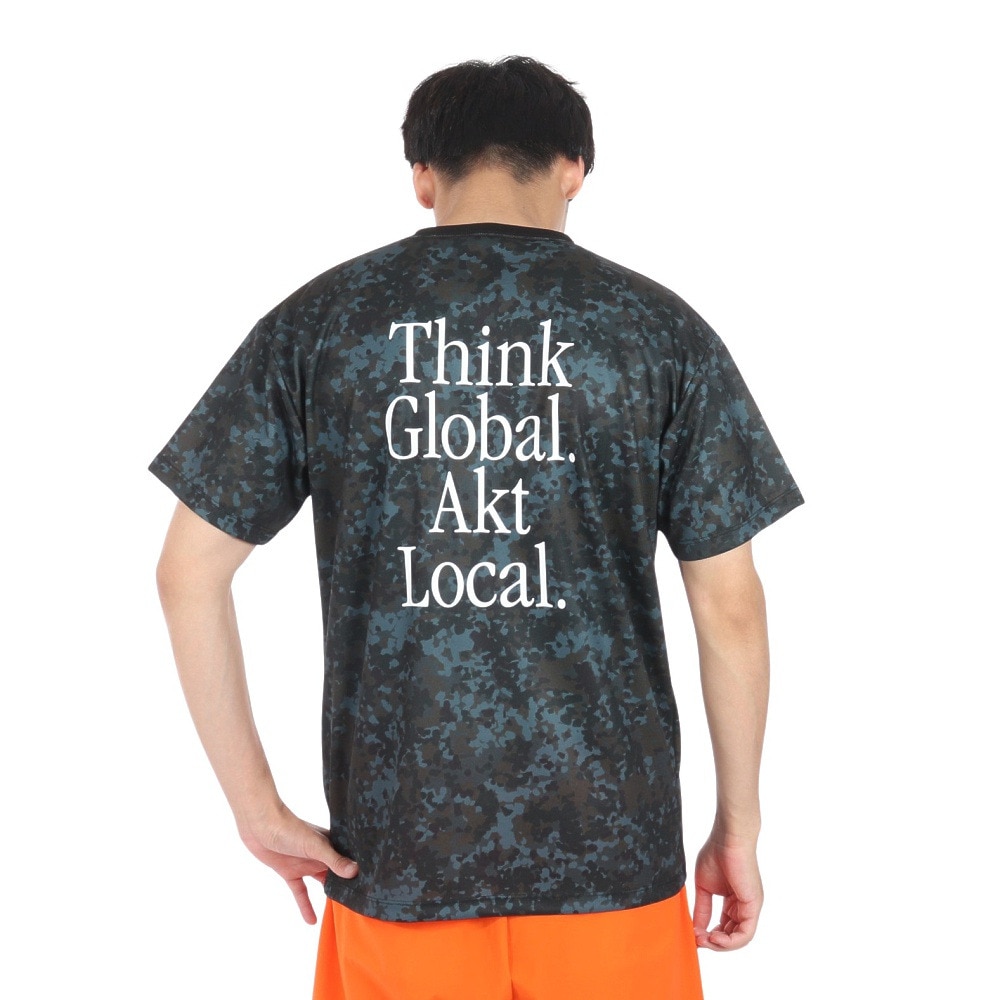 アクター（AKTR）（メンズ）バスケットボールウェア FLECKTARN CAMO AKT LOCAL SP Tシャツ 123-014005 BK 速乾