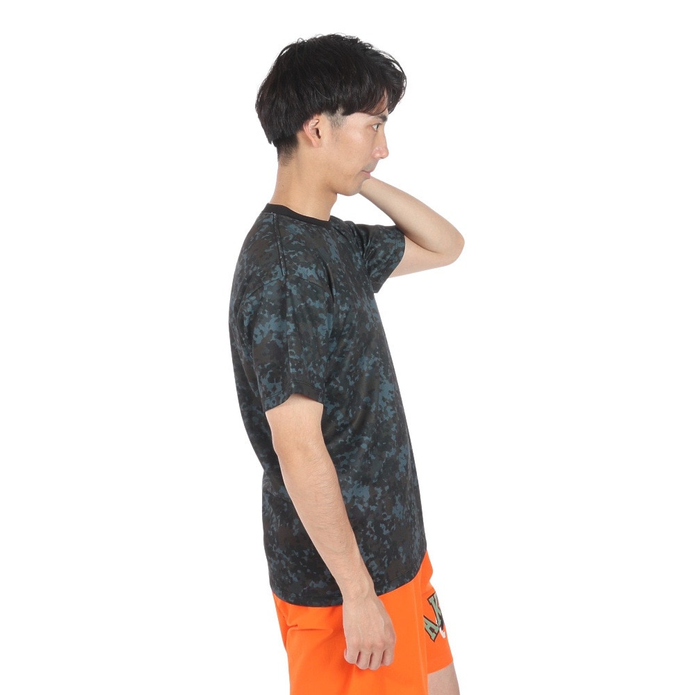 アクター（AKTR）（メンズ）バスケットボールウェア FLECKTARN CAMO AKT LOCAL SP Tシャツ 123-014005 BK 速乾