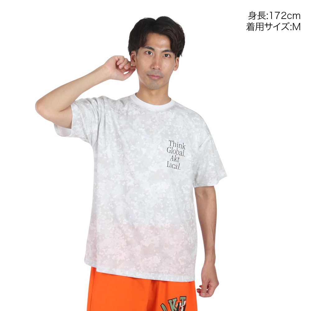 アクター（AKTR）（メンズ）バスケットボールウェア FLECKTARN CAMO AKT LOCAL SP Tシャツ 123-014005 WH 速乾