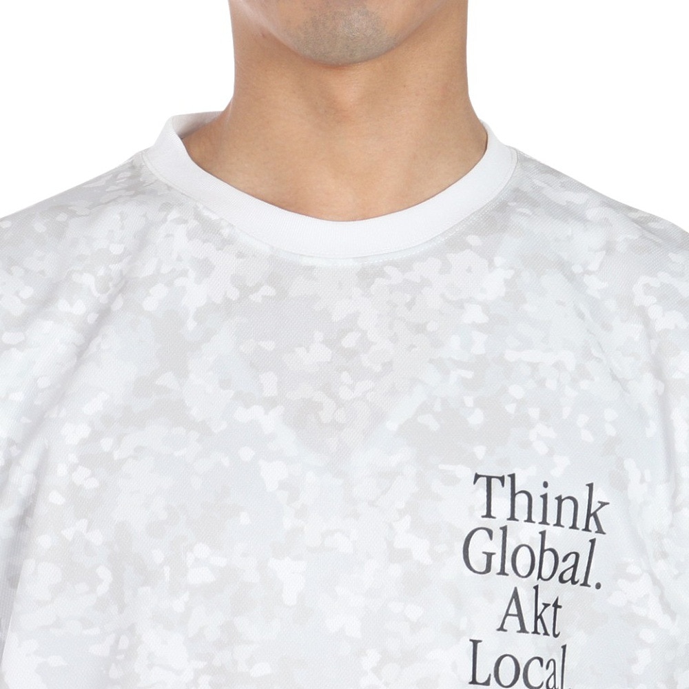 アクター（AKTR）（メンズ）バスケットボールウェア FLECKTARN CAMO AKT LOCAL SP Tシャツ 123-014005 WH 速乾