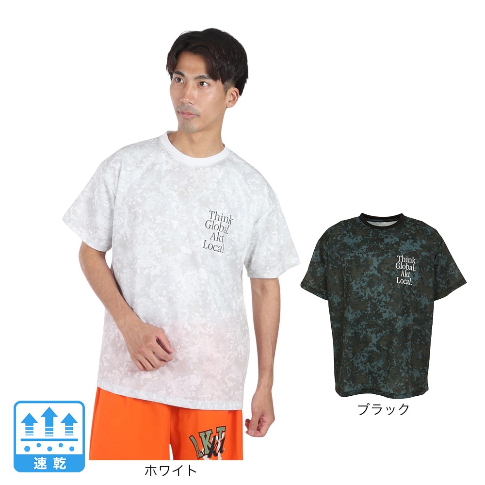 アクター（AKTR）（メンズ）バスケットボールウェア FLECKTARN CAMO AKT LOCAL SP Tシャツ 123-014005 WH 速乾