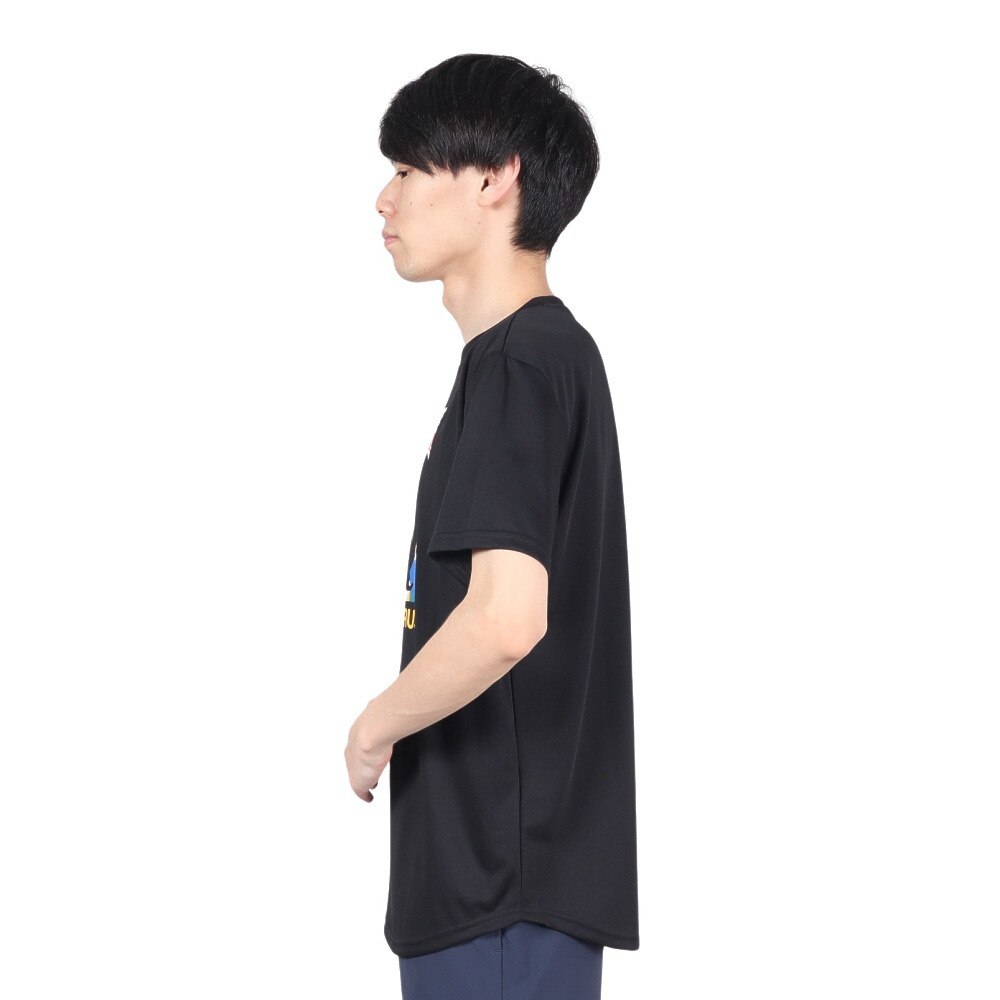 エゴザル（EGOZARU）（メンズ、レディース）バスケットボールウェア ワイドジオメトリックTシャツ EZST-S2307-012