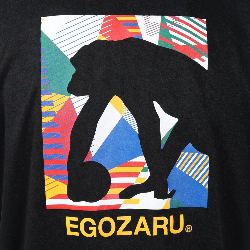 エゴザル（EGOZARU）（メンズ、レディース）バスケットボールウェア ワイドジオメトリックTシャツ EZST-S2307-012