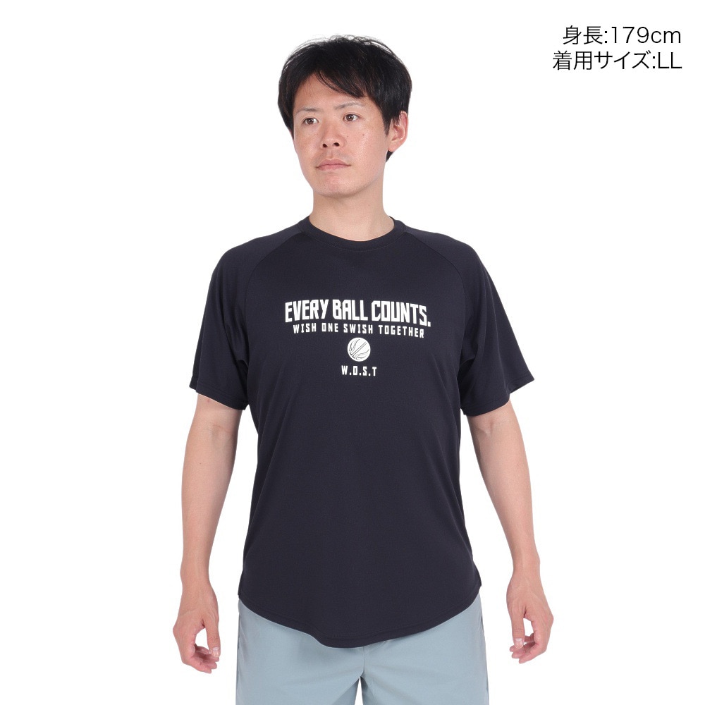 エックスティーエス（XTS）（メンズ）バスケットボールウェア 冷感 グラフィックTシャツ 751TS3ES0023 BLK 速乾