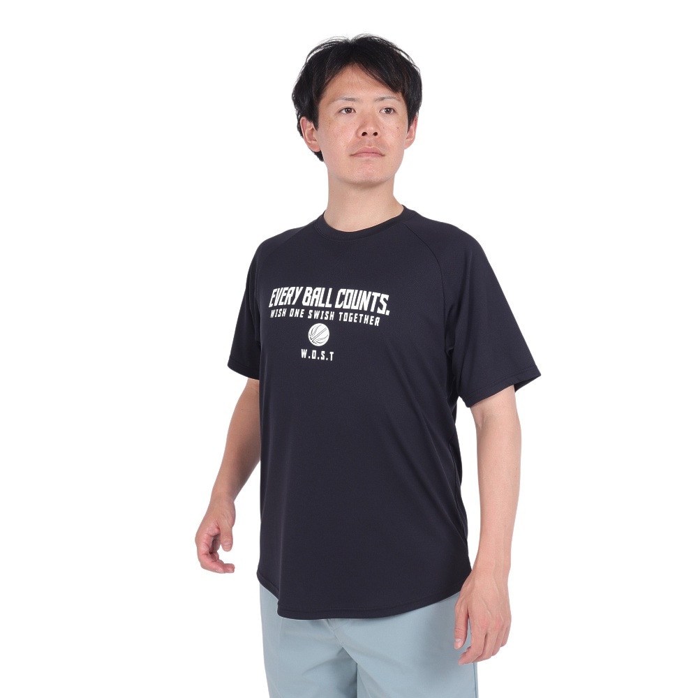 エックスティーエス（XTS）（メンズ）バスケットボールウェア 冷感 グラフィックTシャツ 751TS3ES0023 BLK 速乾