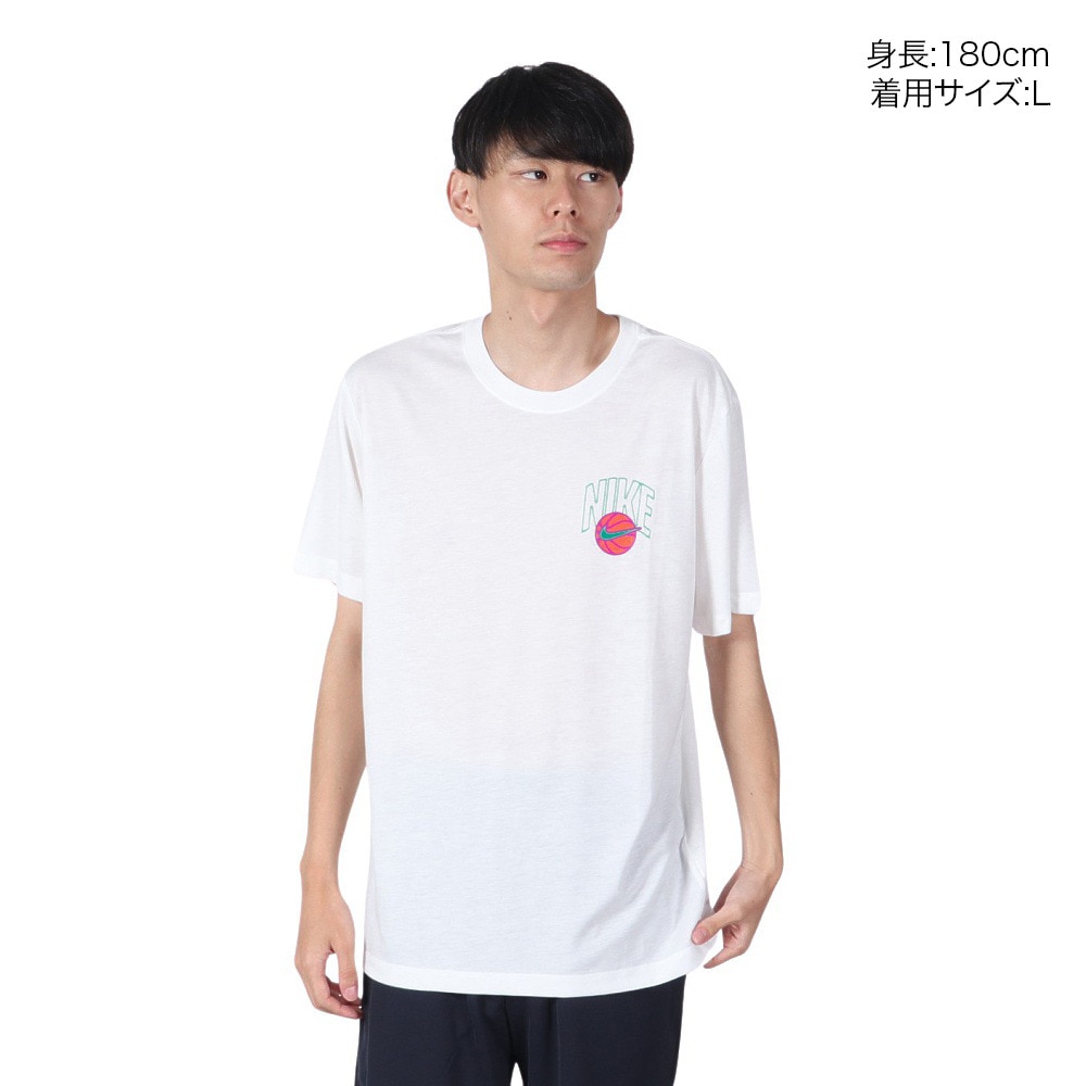 ナイキ（NIKE）（メンズ）バスケットボールウェア ドライフィット 半袖Tシャツ FJ2347-100 速乾